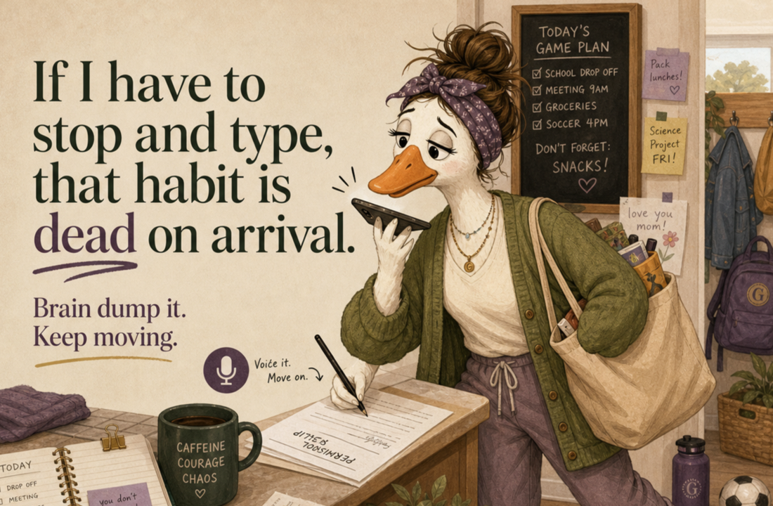 Gertie on why a habit that needs typing is dead on arrival